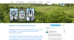 Desktop Screenshot of maresfieldparish.org.uk