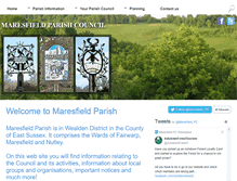 Tablet Screenshot of maresfieldparish.org.uk